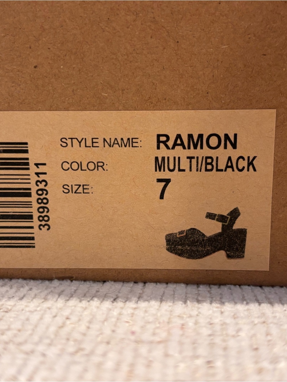 NIB Charlotte Stone Ramon ankle-strap platforms - Size 7 - Picture 7 of 7